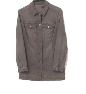 Chico's Gray Denim Jacket Size 0 (US 4/6)